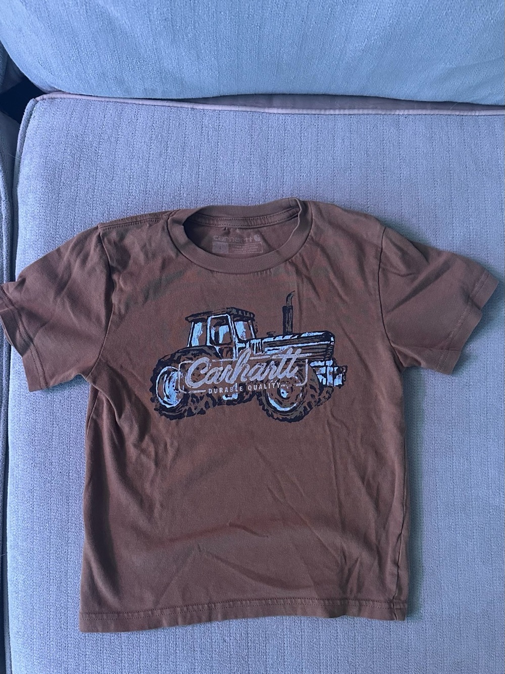 Carhartt Brown 4T Boys Tractor Truck Graphic Tee